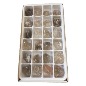 Smokey Quartz Rough Stone Box - 24 Pcs
